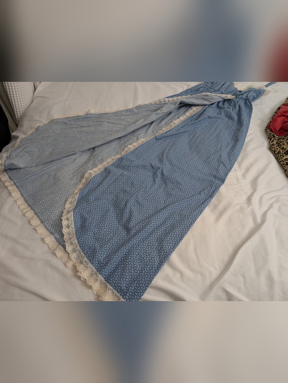 Annie vintage lace trim cotton slip dress - Picture 11 of 15